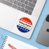 Wahlrecht für das Volksgesetz Aufkleber (Laptop mit iPhone)