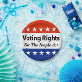 Wahlrecht für das Volksgesetz Pappteller (Party)