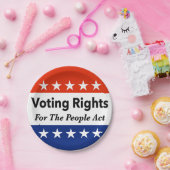 Wahlrecht für das Volksgesetz Pappteller (Party)