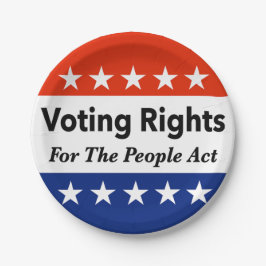 Wahlrecht für das Volksgesetz Pappteller