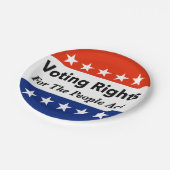 Wahlrecht für das Volksgesetz Pappteller (Schrägansicht)