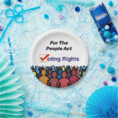 Wahlrecht für das Volksgesetz Pappteller (Party)