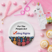 Wahlrecht für das Volksgesetz Pappteller (Party)