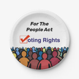 Wahlrecht für das Volksgesetz Pappteller