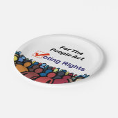 Wahlrecht für das Volksgesetz Pappteller (Schrägansicht)