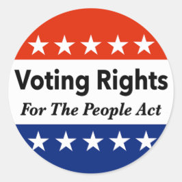 Wahlrecht für das Volksgesetz Runder Aufkleber