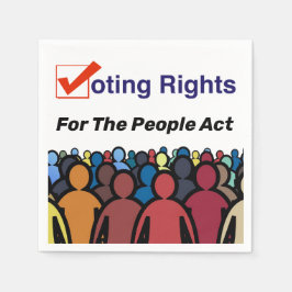 Wahlrecht für das Volksgesetz Serviette