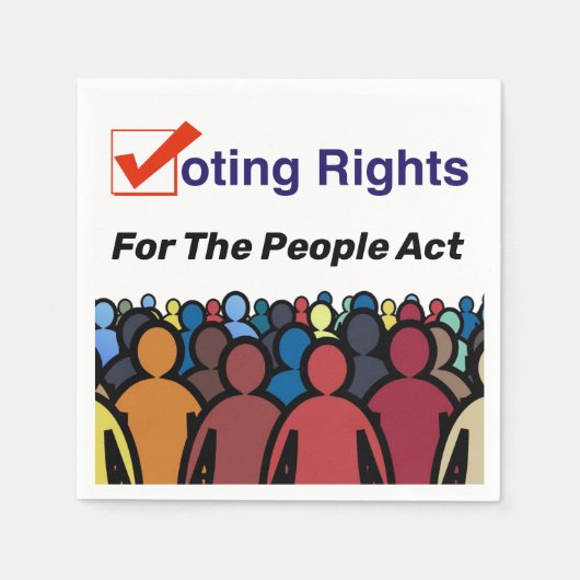 Wahlrecht für das Volksgesetz Serviette (Vorderseite)