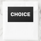 Wahlrecht schwarzer Frauen für Abtreibung Rechteckiger Aufkleber (Tasche)