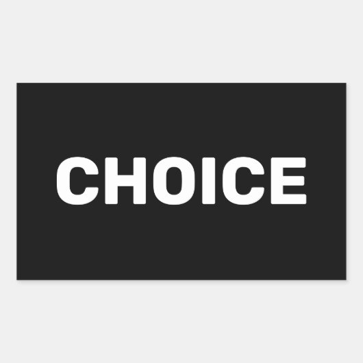 Wahlrecht schwarzer Frauen für Abtreibung Rechteckiger Aufkleber (Vorderseite)