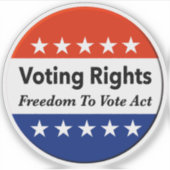 Wahlrecht - Wahlfreiheit Aufkleber (Vorderseite)