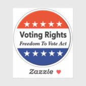 Wahlrecht - Wahlfreiheit Aufkleber (Blatt)