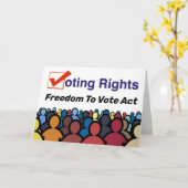 Wahlrecht - Wahlfreiheit Karte (Gelbe Blume)