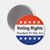 Wahlrecht - Wahlfreiheit Magnet (Vorderseite/Rückseite)