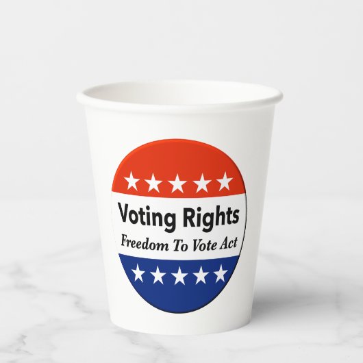 Wahlrecht - Wahlfreiheit Pappbecher (Vorderseite)
