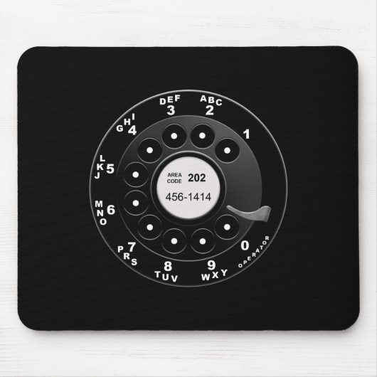 Wählscheibe Mousepad (Vorne)