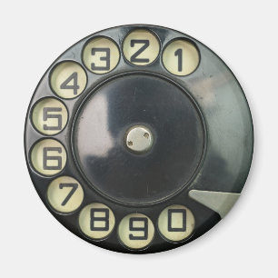 Wählscheibe Vintage Retro Telefon Nummern Scheibe Magnet