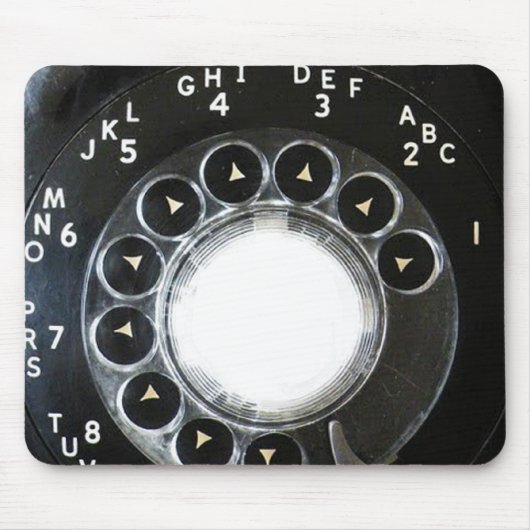 Wählscheibentelefon Mousepad (Vorne)