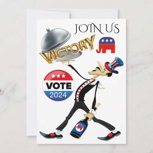 Wahlsieg-Republikanische Version Einladung (Vorderseite)