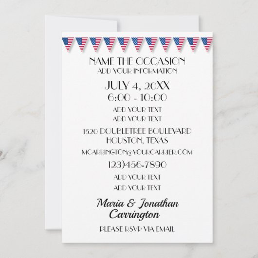 Wahlsieger-Version Einladung (Rückseite)