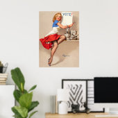 Wahlstift aufstecken poster (Heimbüro)