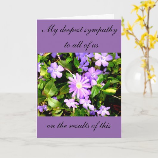 Wahlsympathische Karte (Gelbe Blume)