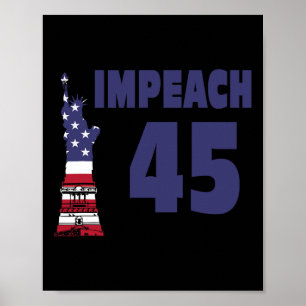 Wählt 45 Ab, Anti-Trump Lady Liberty Protest Poster