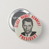 Wählt Bobby Kennedy zum Präsidenten Button (Vorne & Hinten)