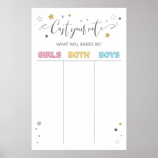 Wählt das Genderkennzeichen, neutral Poster (Vorne)