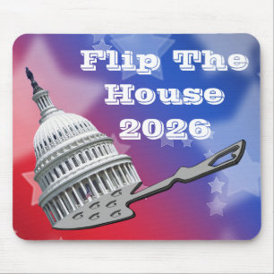 Wählt das Haus Blau 2026 Mousepad