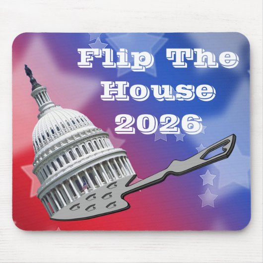 Wählt das Haus Blau 2026 Mousepad (Vorne)