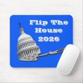 Wählt das Haus Blau 2026 Mousepad (Mit Mouse)