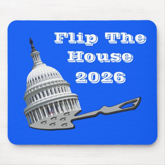 Wählt das Haus Blau 2026 Mousepad (Vorne)