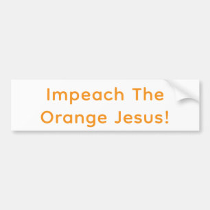Wählt den orangen Jesus ab! Hankamer Artjunkhaus F Autoaufkleber