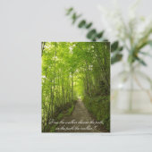 Wählt der Wanderer den Weg? Postkarte (Stehend Vorderseite)