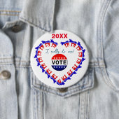 Wählt die anpassbare demokratische Schaltfläche Button (Beispiel)