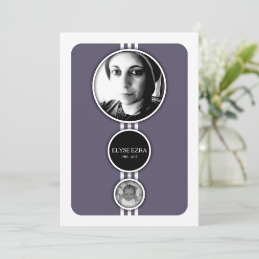 wählt lila Gedenkkarten Programm (Stehend Vorderseite)