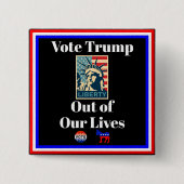 Wählt Trump aus unserem Lives-Button Button (Vorderseite)