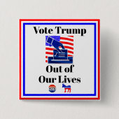 Wählt Trump aus unserem Lives-Button Button (Vorderseite)