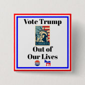 Wählt Trump aus unserem Lives-Button Button (Vorderseite)