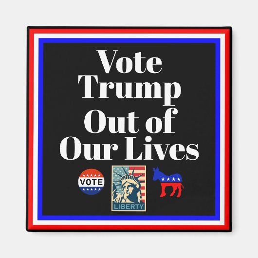 Wählt Trump aus unserem Lives Magnet (Vorne)