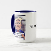 Wählt Trump große Combo-Tasse Tasse (Vorderseite Links)