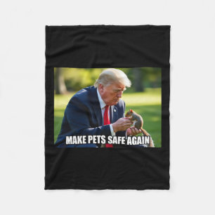 Wählt Trump Mega Haustiere wieder sicher Gerechtig Fleecedecke