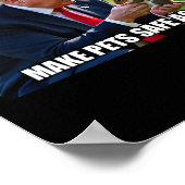 Wählt Trump Mega Haustiere wieder sicher Gerechtig Poster (Ecke)