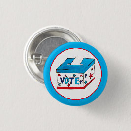 Wahltag USA Abstimmung Wahlurne Wahlurne Button