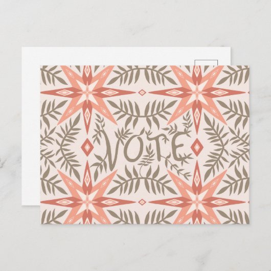 WÄHLTAG Weintrauben Botanisch Postkarte (Vorne/Hinten)