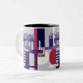 Wahltag Zweifarbige Tasse (Vorderseite Links)
