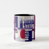 Wahltag Zweifarbige Tasse (Mittel)