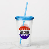 Wahltaste Acryltrinkbecher (Rückseite)