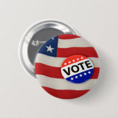Wahltaste auf der Flagge der USA Button (Vorne & Hinten)